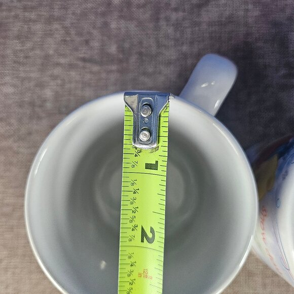 Disney Winnie The Pooh Set of 2 Coffee Mugs Snow Day Time For Play Tigger - Picture 9 of 9